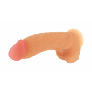 Girthy George Dildo met Zuignap - 9 inch - Vleeskleur