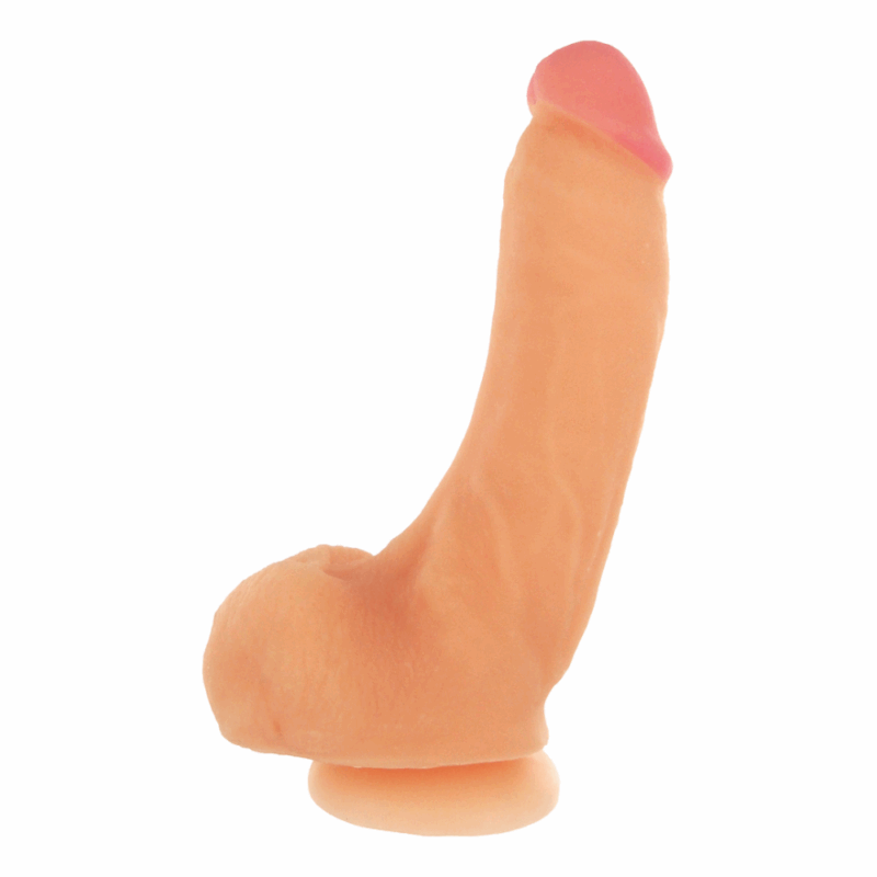 Girthy George Dildo met Zuignap - 9 inch - Vleeskleur - Image 2