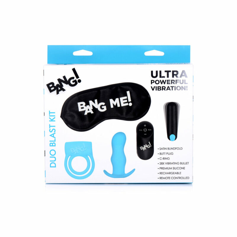 Duo Blast Kit - Cockring, Butt Plug, Bullet Vibrator en Blinddoek - Image 2