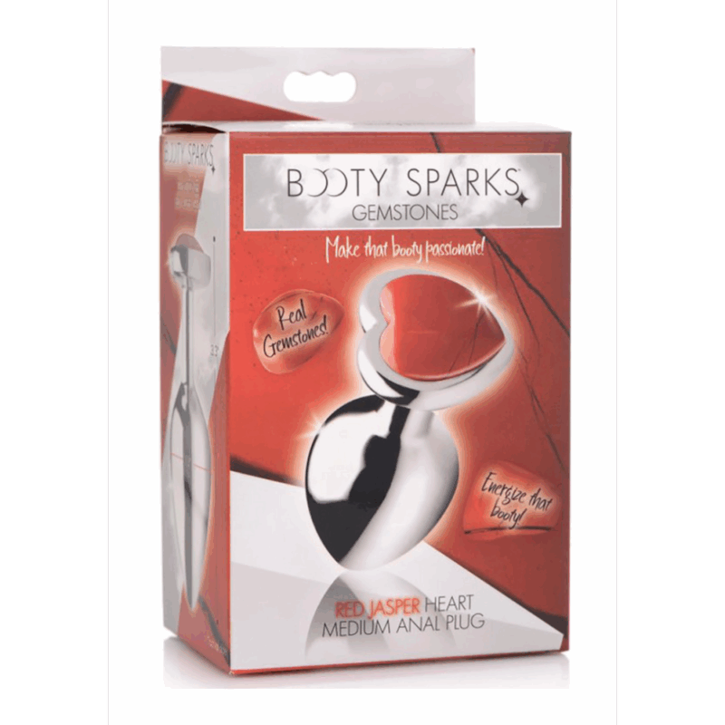 Red Jasper Heart - Butt Plug - Medium - Image 4