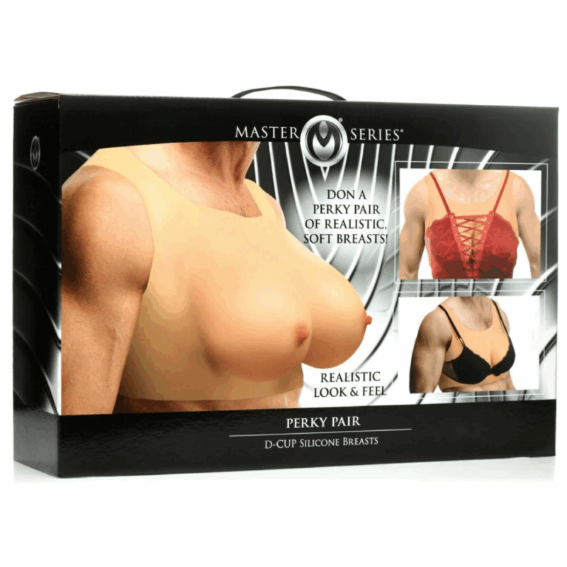 Perky Pair D-Cup Siliconen Borsten - Vlees - Image 5