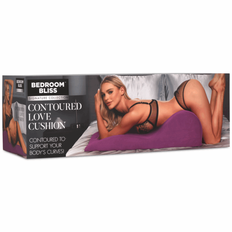Gecontourde Love Cushion - Paars - Image 2