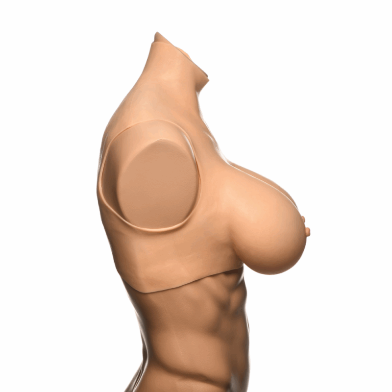Perky Pair G-Cup Silicone Borsten - Vlees - Image 3