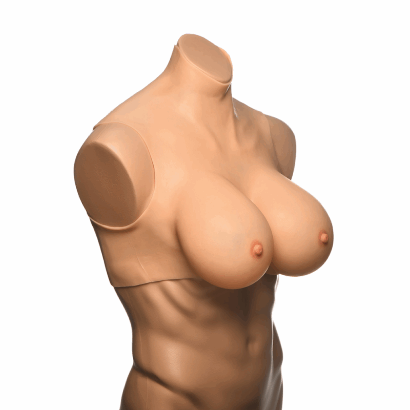 Perky Pair G-Cup Silicone Borsten - Vlees - Image 4
