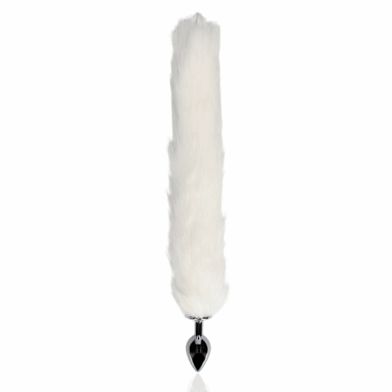 Lichtgevende vossenstaart met metalen buttplug - Image 4