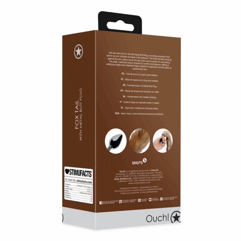 Vossenstaart met metalen buttplug - Image 2