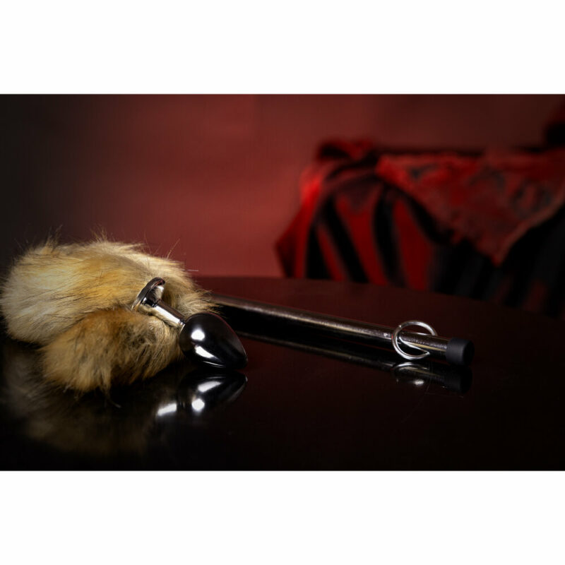 Vossenstaart met metalen buttplug - Image 5