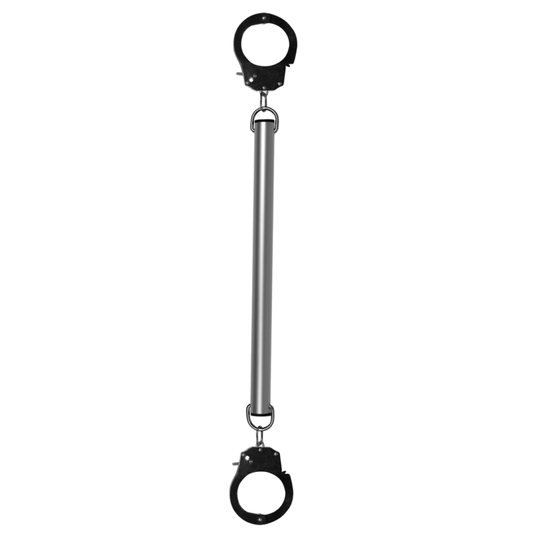 Spreader Bar met Hand- of Enkelboeien - Zilver