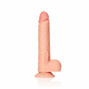 Rechtdoor Realistische Dildo met Ballen en Zuignap - 11 / 28 cm