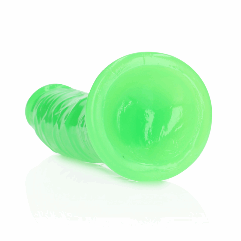 Slank Realistisch Dildo met Zuignap - Glow in the Dark - 8'' / 20 cm - Image 3