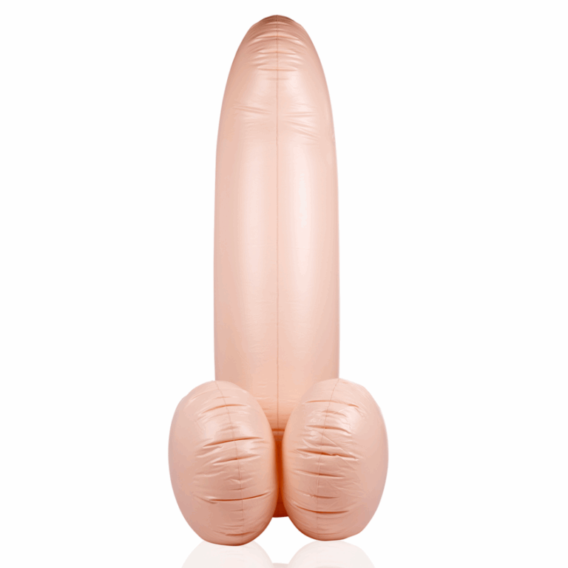 Opblaasbare Dildo - 55''/ 140 cm - Vleeskleur - Image 3