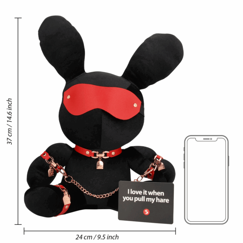Konijnen Bondage - Velvet - Groot - Zwart - Image 4