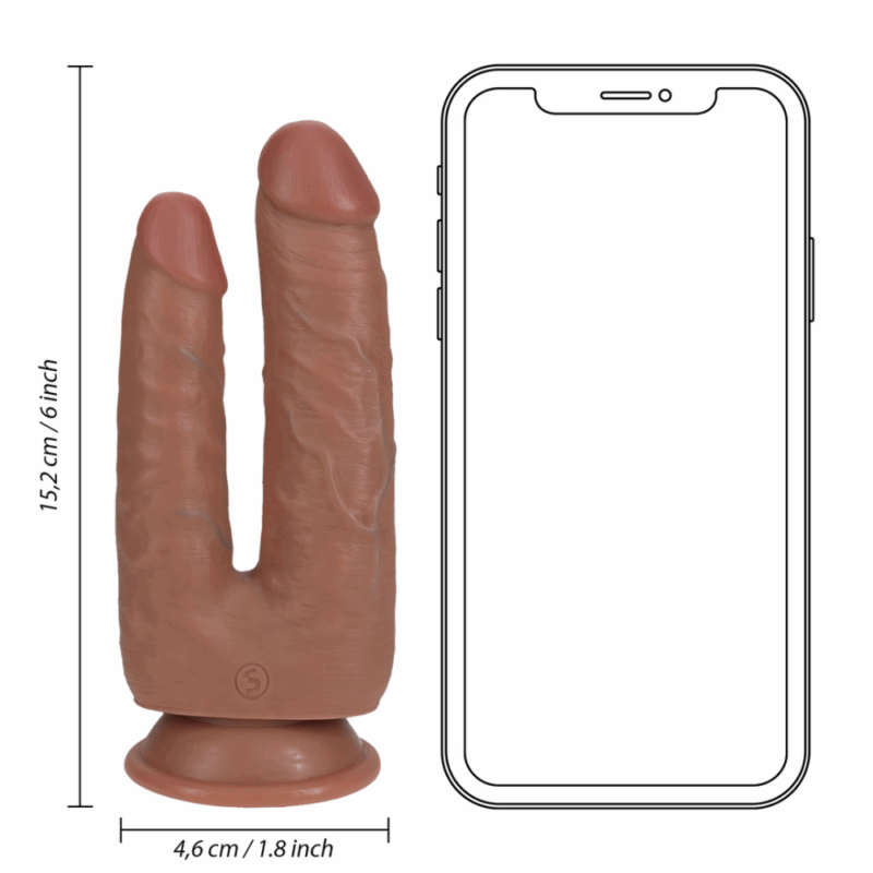 Dubbele Probleem Dildo - 12,7 / 15,2 cm - Image 4