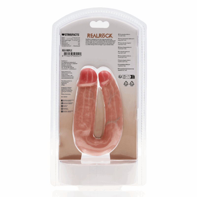 Dubbele Dildo RealRock U-Vorm