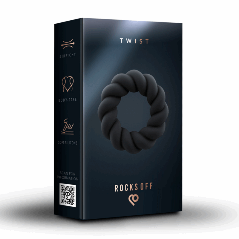 Twist - Non-Vibrating Cockring - Zwart - Image 5