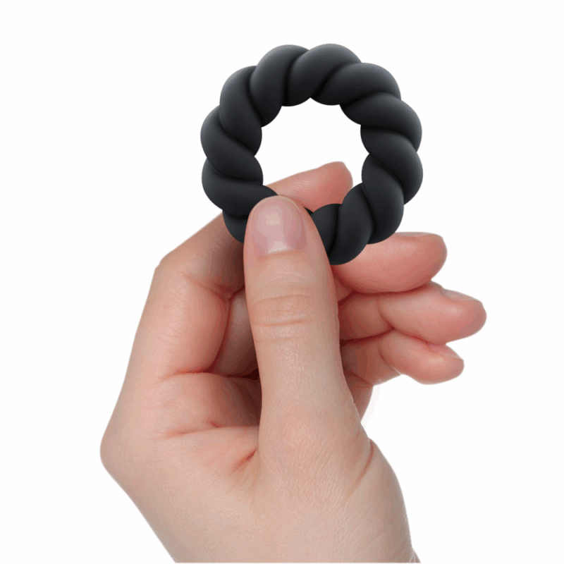 Twist - Non-Vibrating Cockring - Zwart - Image 3