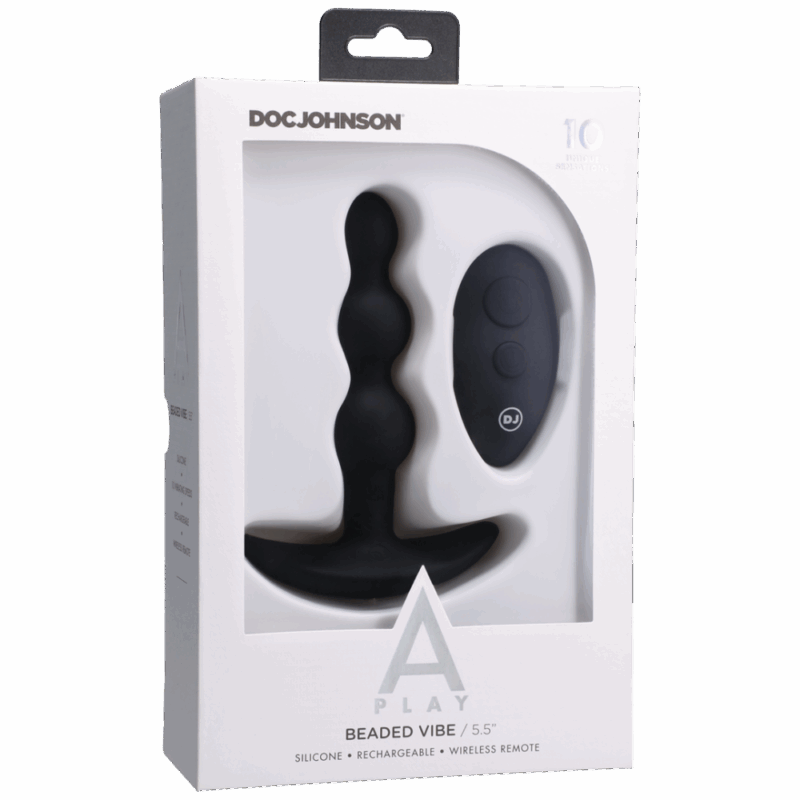 Beaded Vibe - Silicone Anale Plug met Afstandsbediening