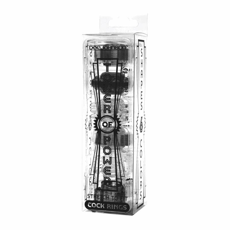 Tower Of Power - Cockring Set - 6 Stukken