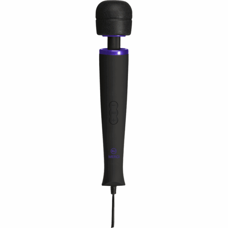 Power Wand - Ultra-Powerful Silicone Wand Massager - Zwart