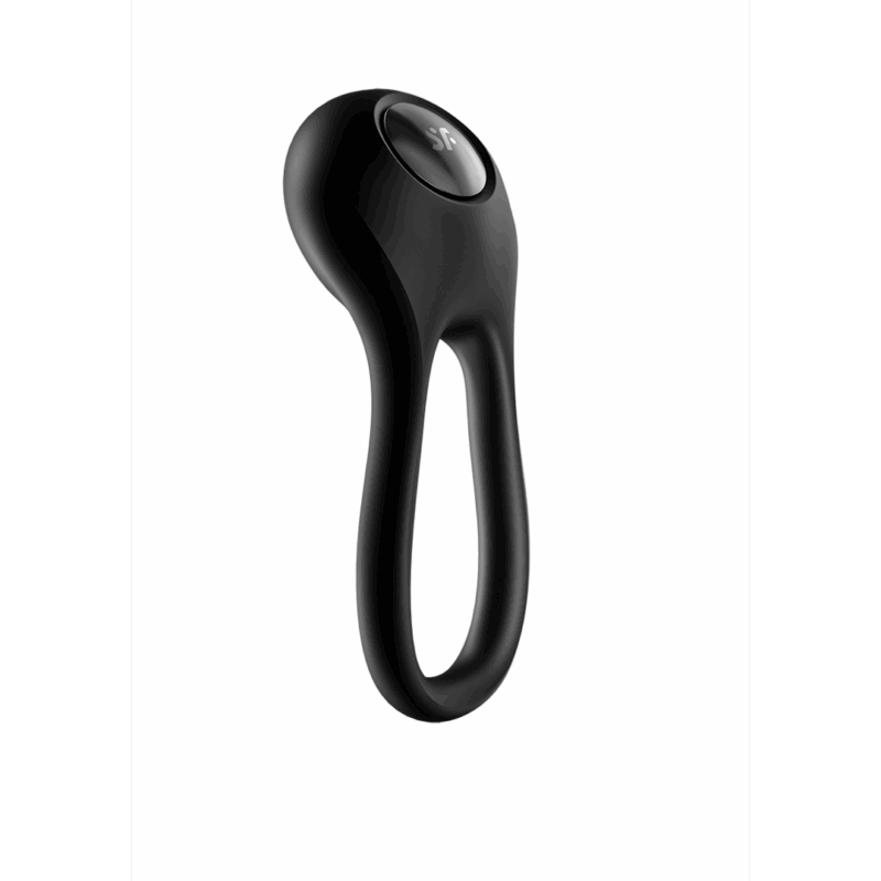 Majestic Duo - Dubbele Strap Vibrerende Cockring - Zwart - Image 3