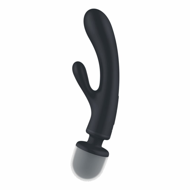 Triple Lover - Hybride Wand Vibrator - Grijs