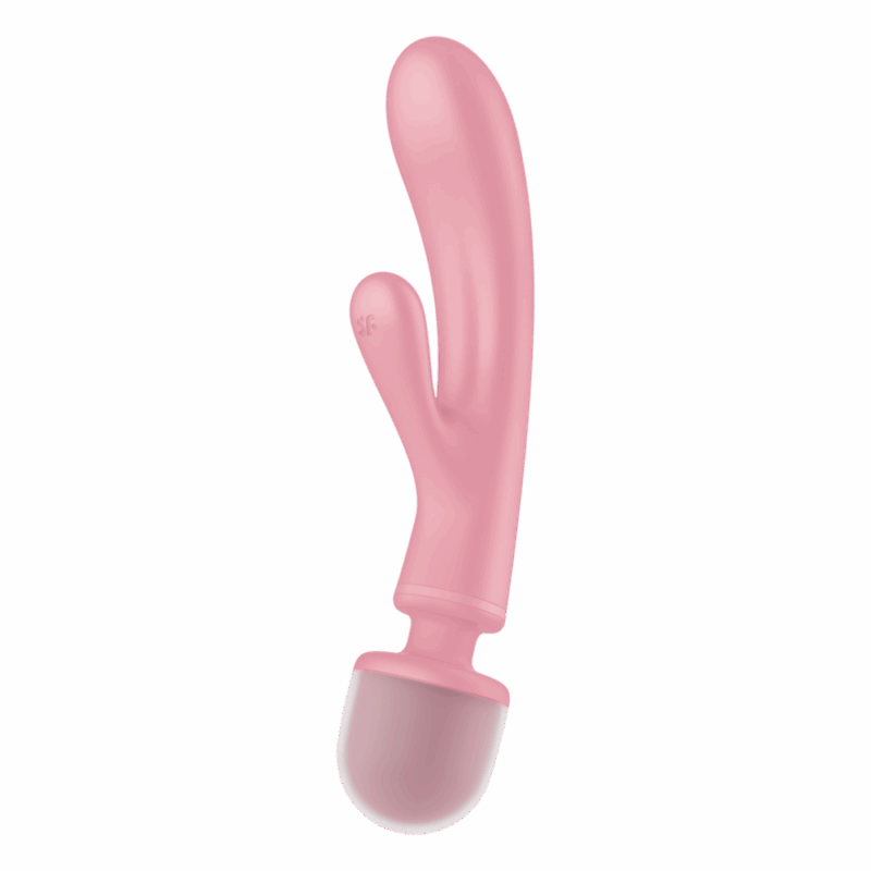 Triple Lover - Hybrid Wand Vibrator - Roze