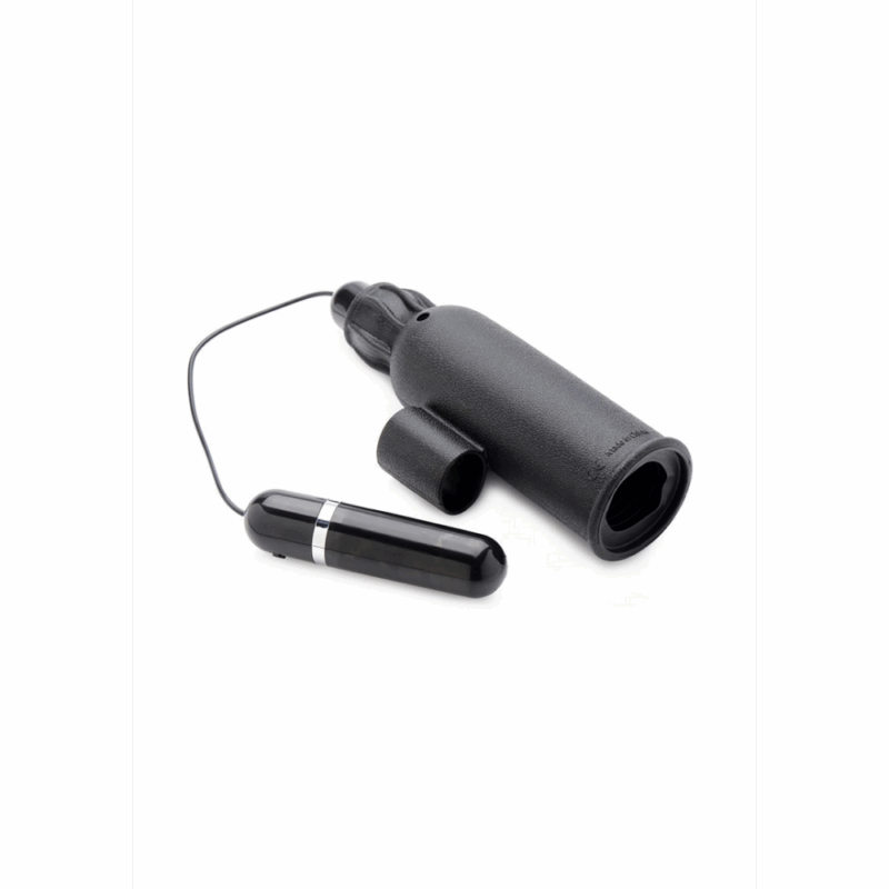 Lightning Stroke - Siliconen Stroker met Vibrerende Bullet - Afbeelding 4