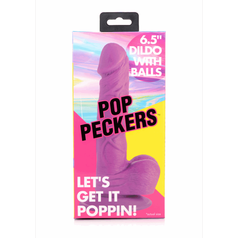 POP - Dildo met Ballen - 6,5 / 16,5 cm - Image 2