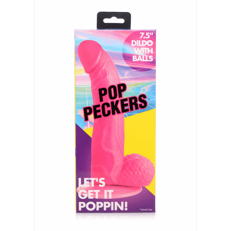POP - Dildo met Ballen - 7.5 / 19 cm - Image 2