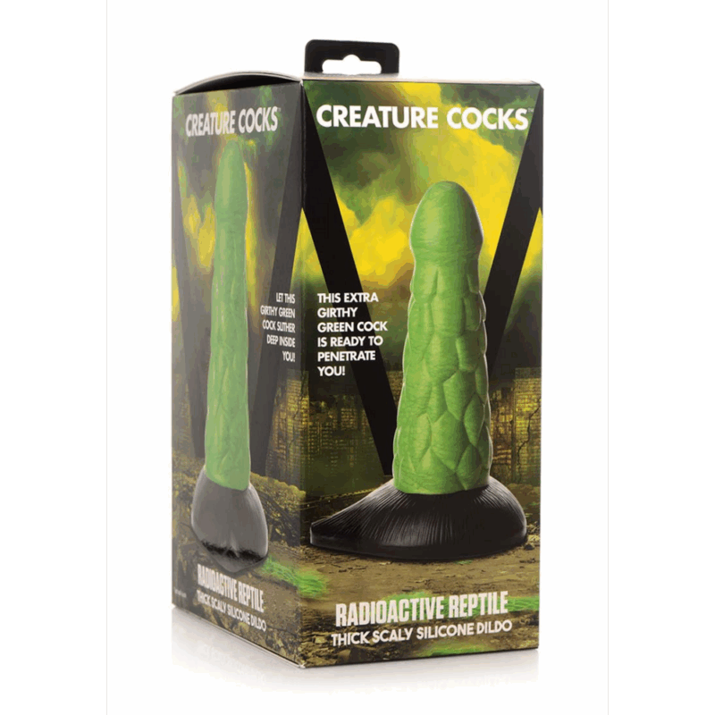 Radioactieve Reptiel - Dikke Schubben Siliconen Dildo - Image 4