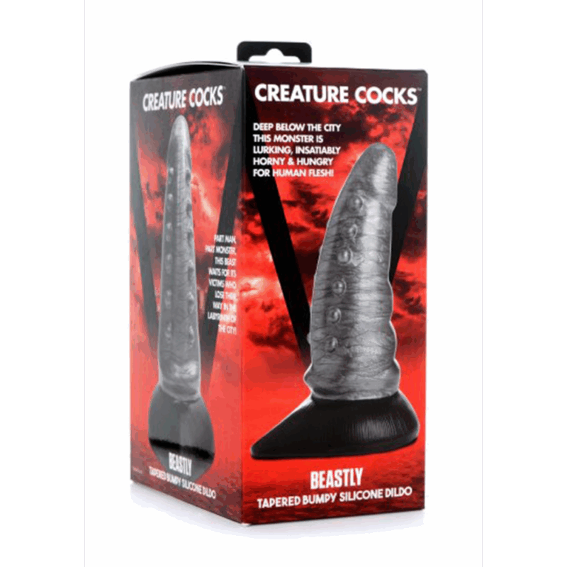 Beastly - Tapered Bumpy Silicone Dildo - Image 2
