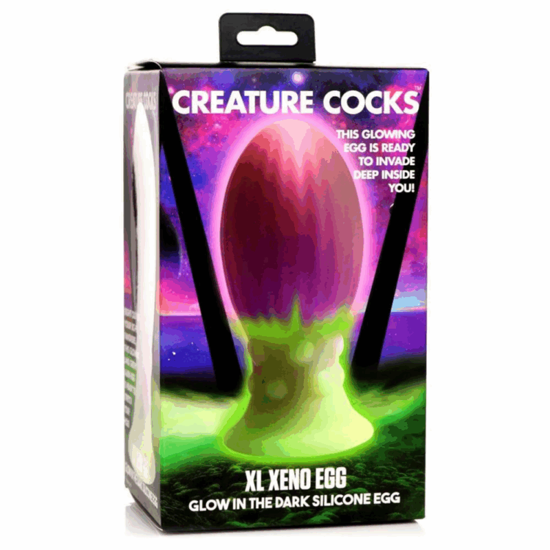 Xeno Egg - Glow in the Dark - Siliconen Ei - XL - Roze - Image 3