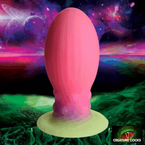 Xeno Egg - Glow in the Dark - Siliconen Ei - XL - Roze