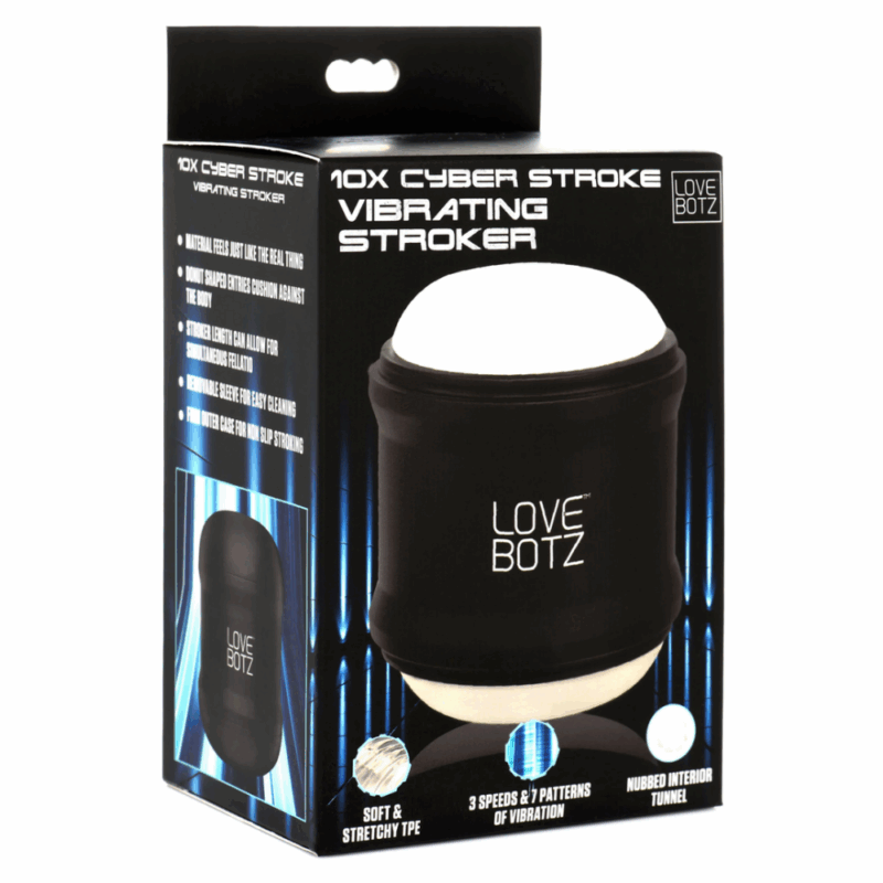 Cyber Stroke Vibrating Stroker - Zwart - Image 5