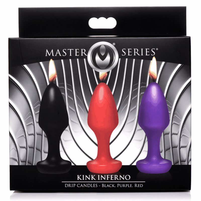 Kink Inferno - Druppelkaarsen - Zwart/Paarse/Rode - Image 2