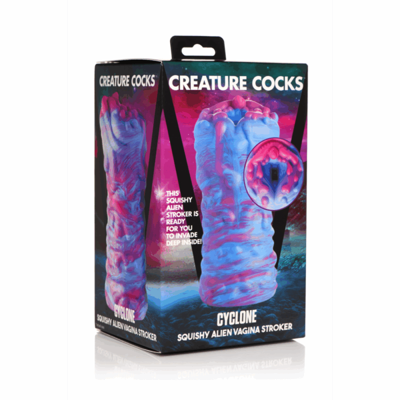 Cyclone - Silicone Alien Vagina Stroker - Paars - Image 5