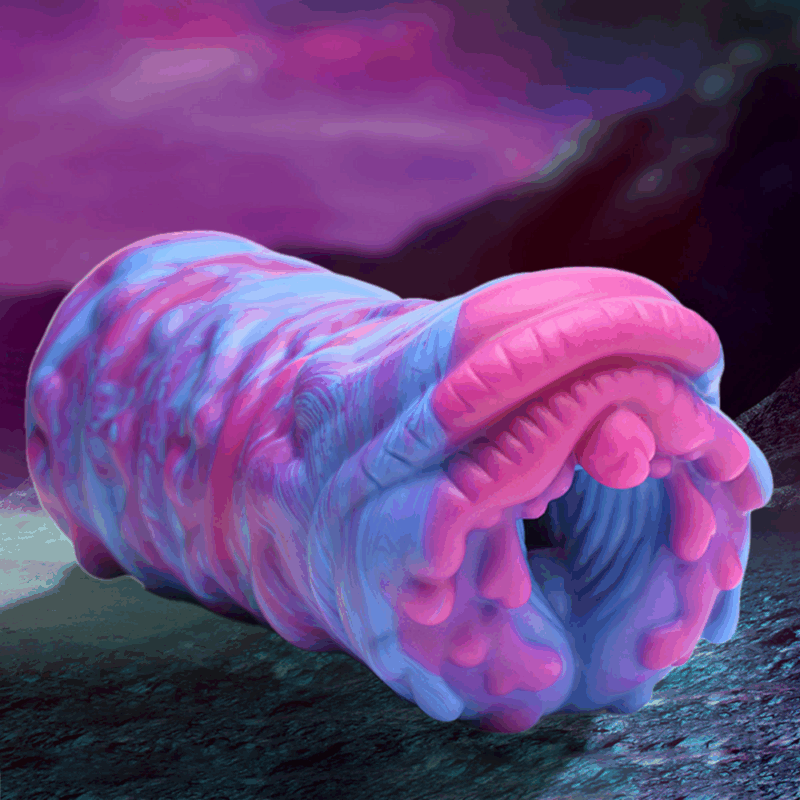 Cyclone - Silicone Alien Vagina Stroker - Paars - Image 4