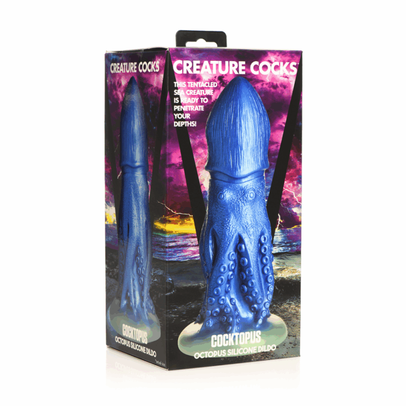 Cocktopus Octopus - Siliconen Dildo - Blauw - Image 2