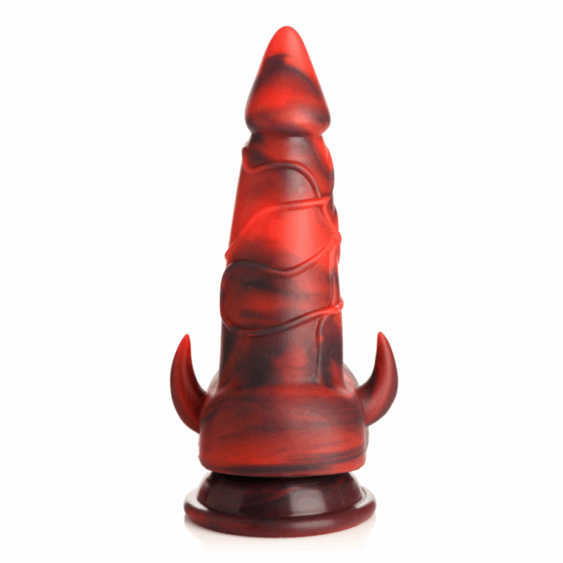 Horny Devil - Demon Silicone Dildo - Rood - Image 5