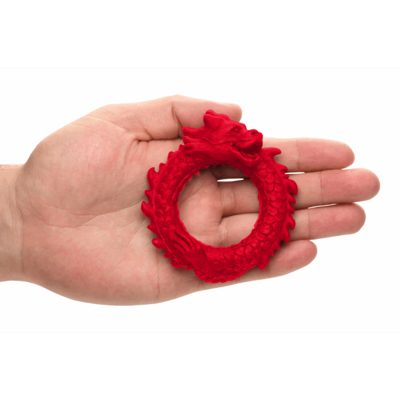 Rise of the Dragon - Siliconen Cockring - Rood - Image 4