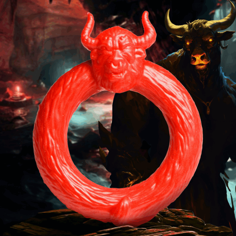 Beast Mode - Siliconen Cockring - Rood - Image 4