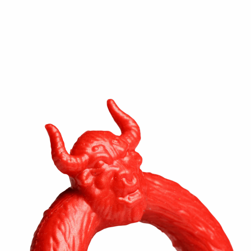 Beast Mode - Siliconen Cockring - Rood - Image 5