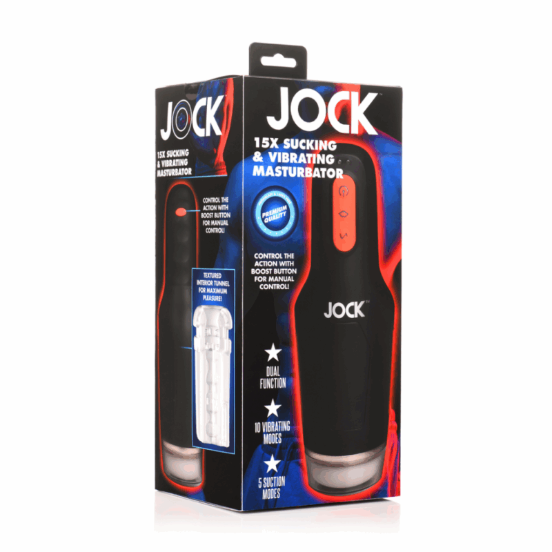 Zuig- en Vibrerende Masturbator - 15X - Zwart - Image 5