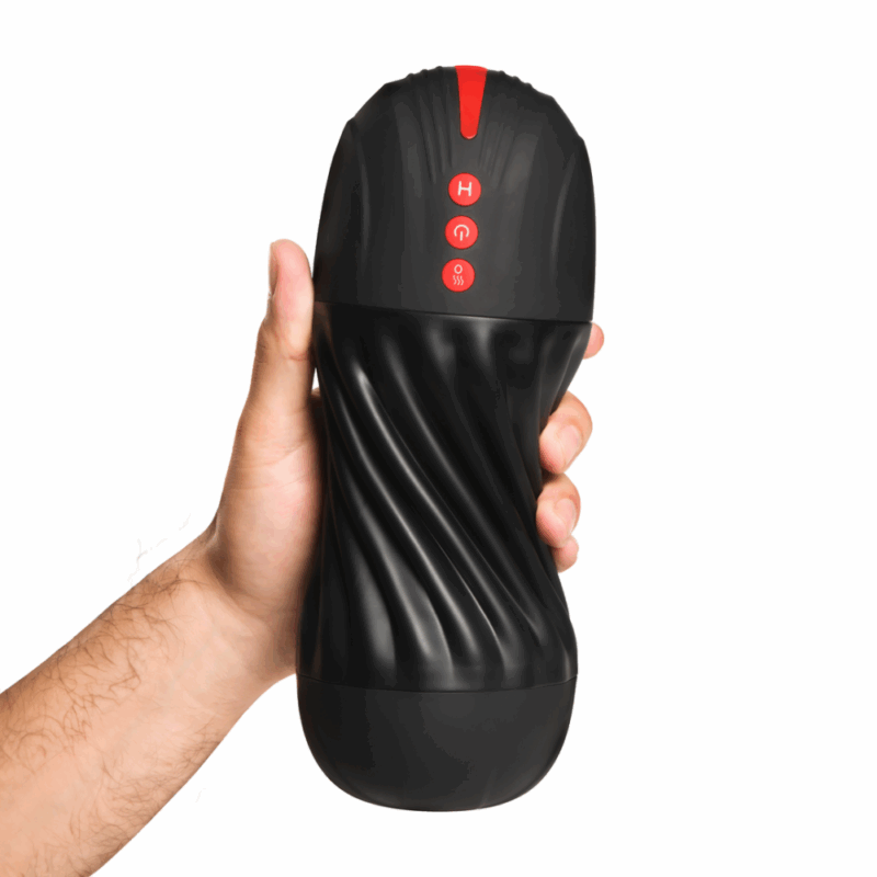 Zuigende en Vibrerende Masturbator - Zwart - Image 4