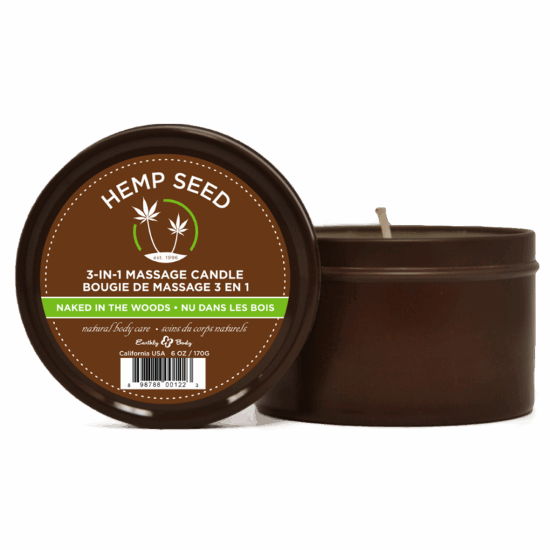 Naked in the Woods Massagekaars - 6 oz / 170 gr