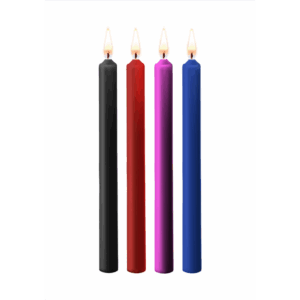Teasing Wax Kaarsen - 4 Stuks - Groot - Multicolor