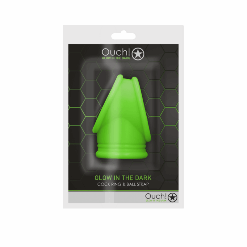 Cockring  Ball Strap - Glow in the Dark - Image 5