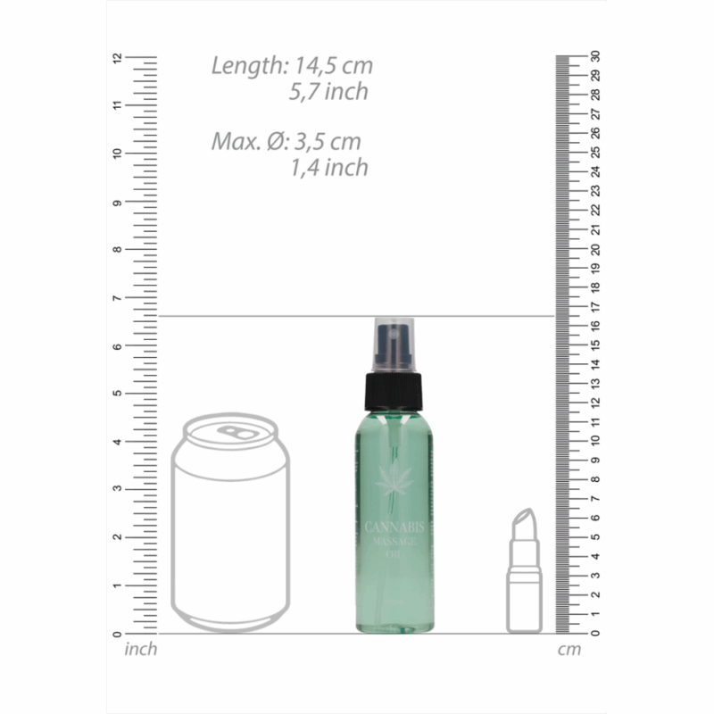Cannabis Massageolie - 3 fl oz / 100 ml - Image 4