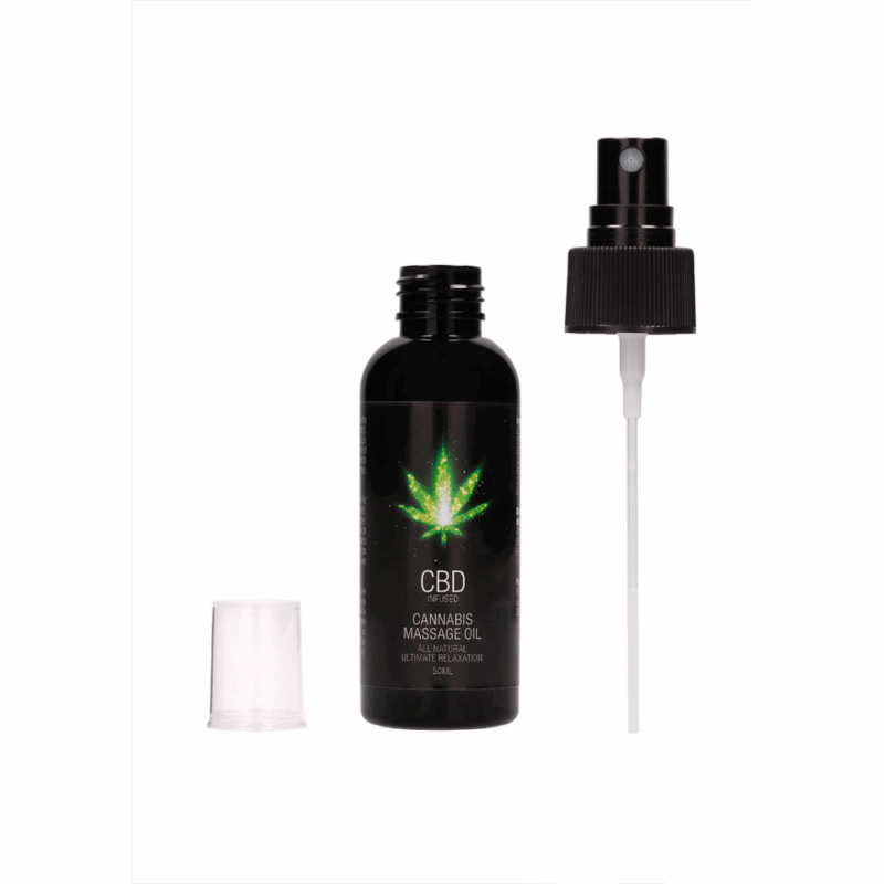 CBD Cannabis Massageolie - 2 fl oz / 50 ml - Image 2