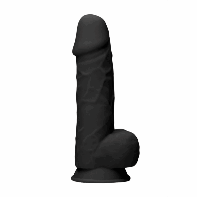 Siliconen Dildo met Ballen - 9 / 21,6 cm